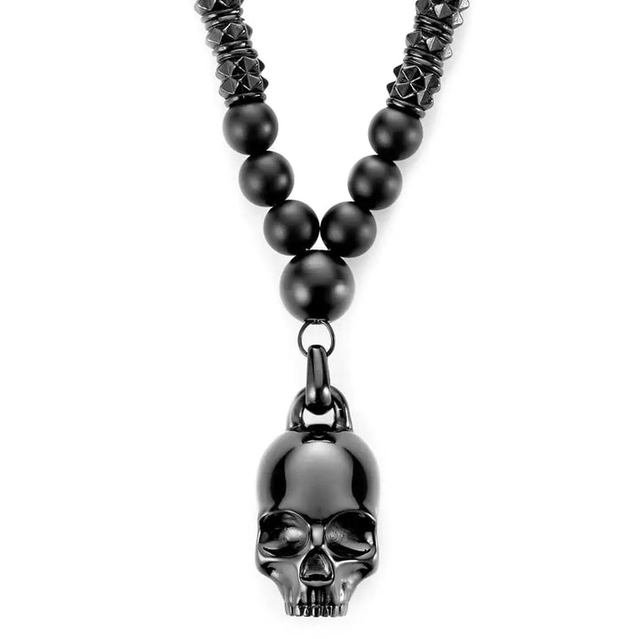 Collier Memento Mori en acier inoxydable SkeletonHD Acier inoxydable Collier Tête de mort en acier inox pour homme | Mathieu Blanchard Mathieu Blanchard Joaillerie