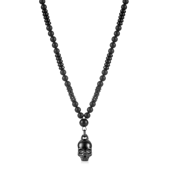 SkeletonHD Collier Memento Mori en acier