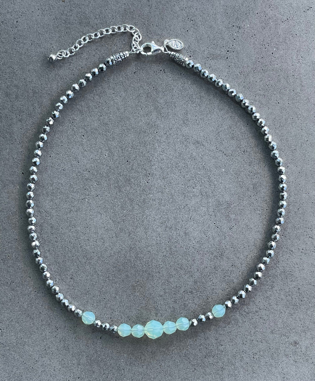 Caroline Néron Colliers Collier Ocean Vibe en argent sterling et cristaux