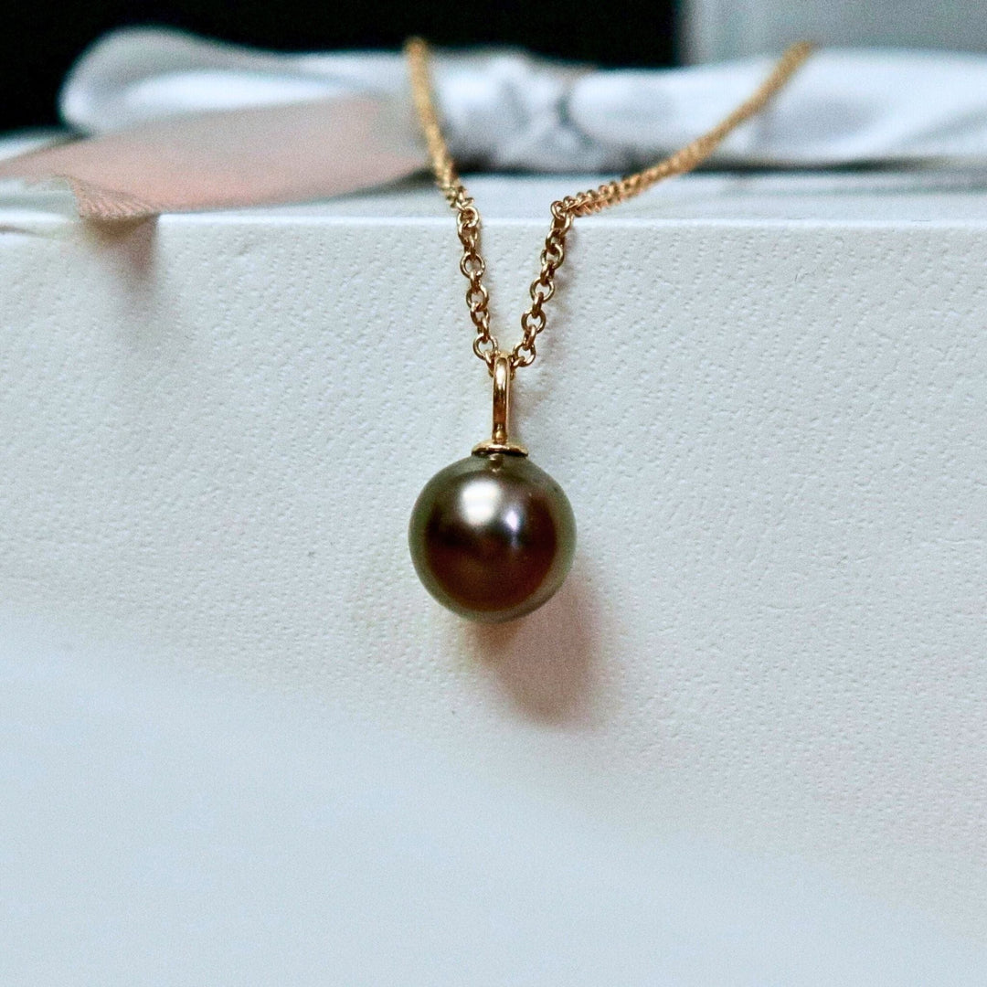 Mathieu Blanchard Or 14K / 8 mm Collier perle de Tahiti et or 14K