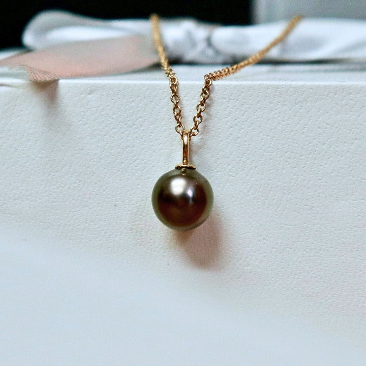 Mathieu Blanchard Or 14K / 8 mm Collier perle de Tahiti et or 14K
