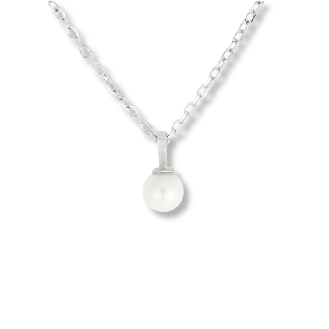 Mathieu Blanchard Collier Petite perle en argent sterling