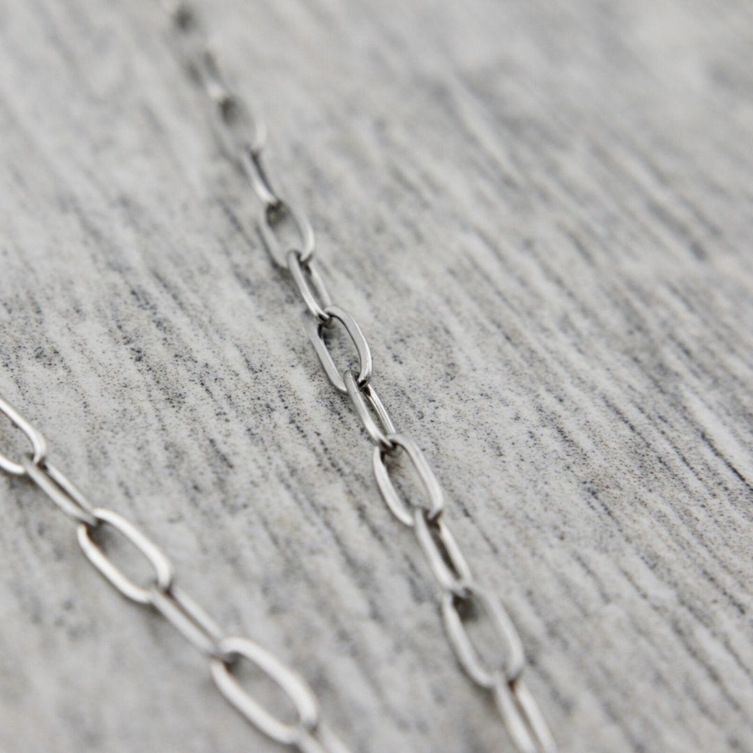 Mathieu Blanchard Pendants Collier Pleine Lune en acier et perle