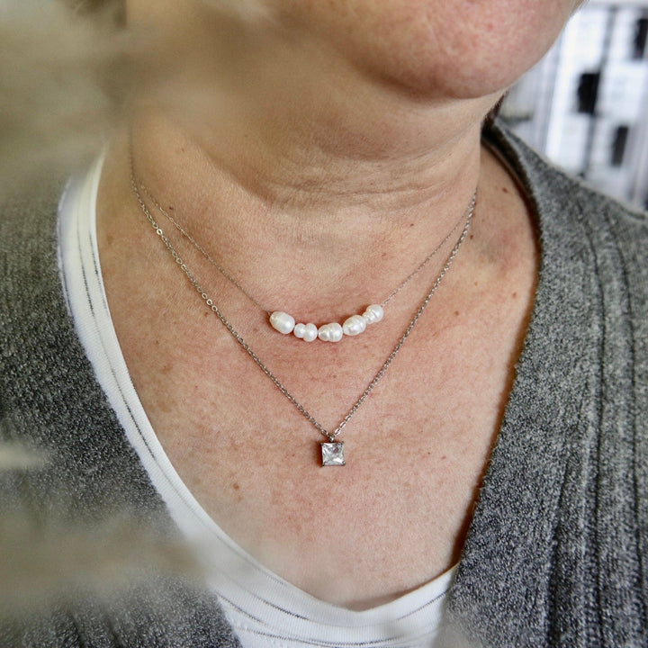 Mathieu Blanchard Pendants Argent Collier Princesse en acier