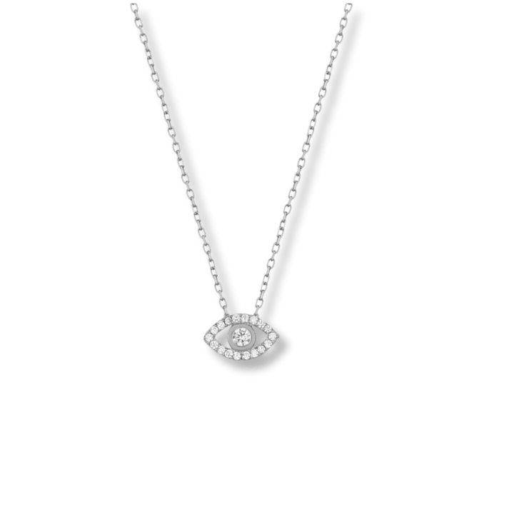 Mathieu Blanchard Chaîne Collier Scintillant Evil Eye - Argent sterling