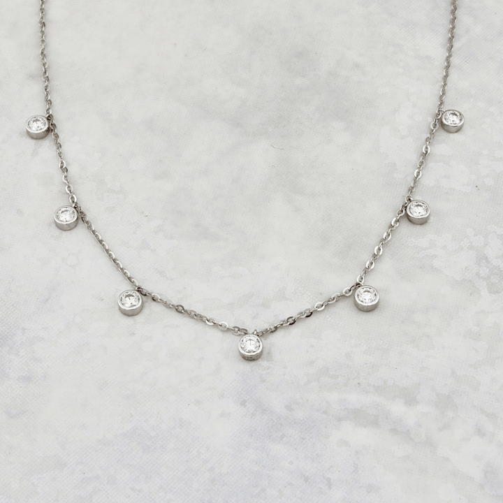 Collier serti de moissanites en or 14k Mathieu Blanchard Colliers Collier avec moissanites  ( Scintillant en or 10K et moissanites | Mathieu Blanchard Mathieu Blanchard Joaillerie