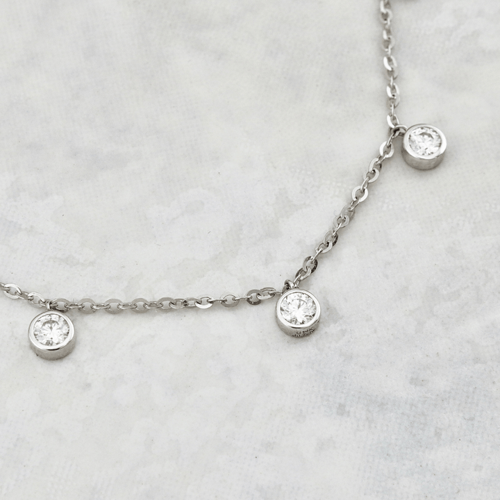 Collier serti de moissanites en or 14k Mathieu Blanchard Colliers Collier avec moissanites  ( Scintillant en or 10K et moissanites | Mathieu Blanchard Mathieu Blanchard Joaillerie