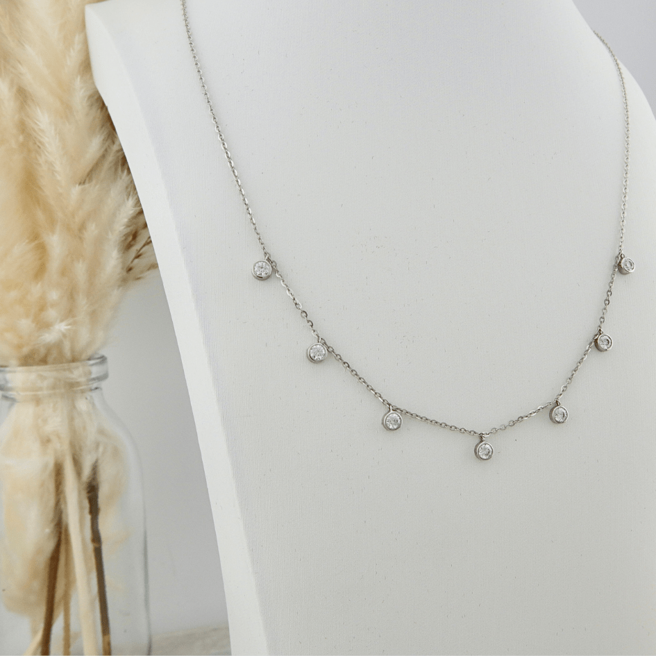 Collier serti de moissanites en or 14k Mathieu Blanchard Colliers Collier avec moissanites  ( Scintillant en or 10K et moissanites | Mathieu Blanchard Mathieu Blanchard Joaillerie