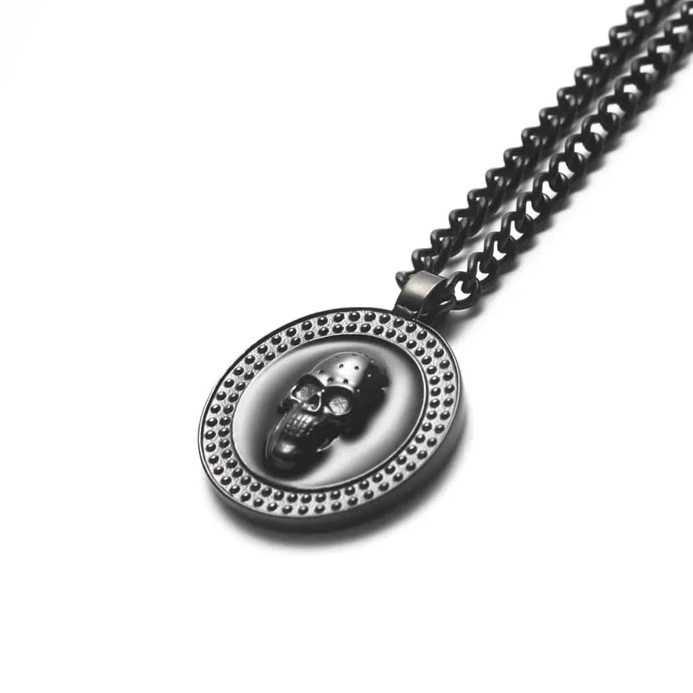 Collier Vulcan en acier inoxydable SkeletonHD Acier inoxydable Collier Tête de mort Vulcan en acier inox pour homme | Mathieu Blanchard Mathieu Blanchard Joaillerie