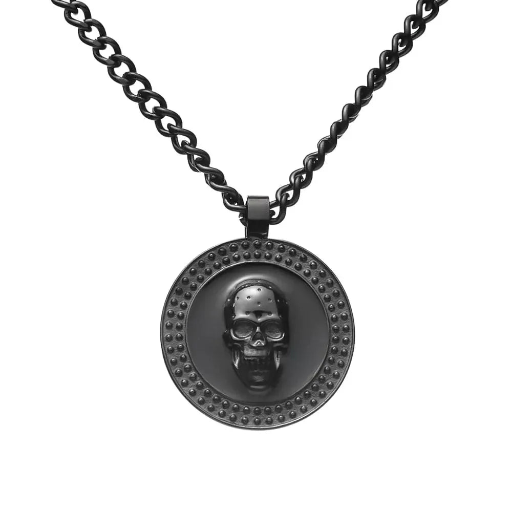 Collier Vulcan en acier inoxydable SkeletonHD Acier inoxydable Collier Tête de mort Vulcan en acier inox pour homme | Mathieu Blanchard Mathieu Blanchard Joaillerie