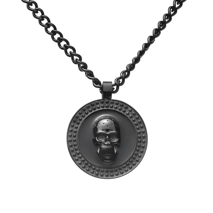 Collier Vulcan en acier inoxydable SkeletonHD Acier inoxydable Collier Tête de mort Vulcan en acier inox pour homme | Mathieu Blanchard Mathieu Blanchard Joaillerie