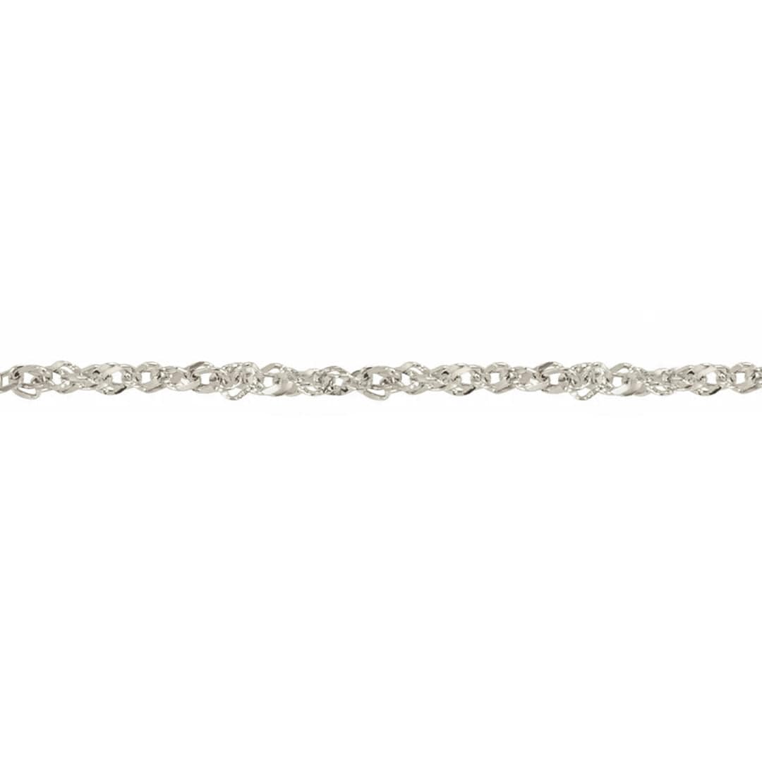 - Colliers Chaine Singapour en argent sterling ou or 10K