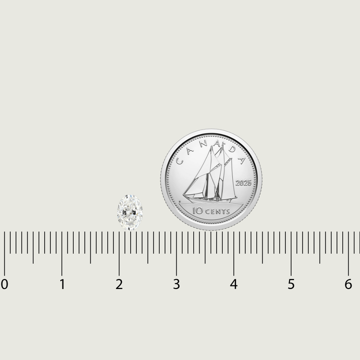 Diamant Naturel Taille Ovale 0,51 ct G VS1 Mathieu Blanchard 11354 Diamant Naturel Taille Oval 0,51 ct G VS1 | Mathieu Blanchard  Mathieu Blanchard Joaillerie