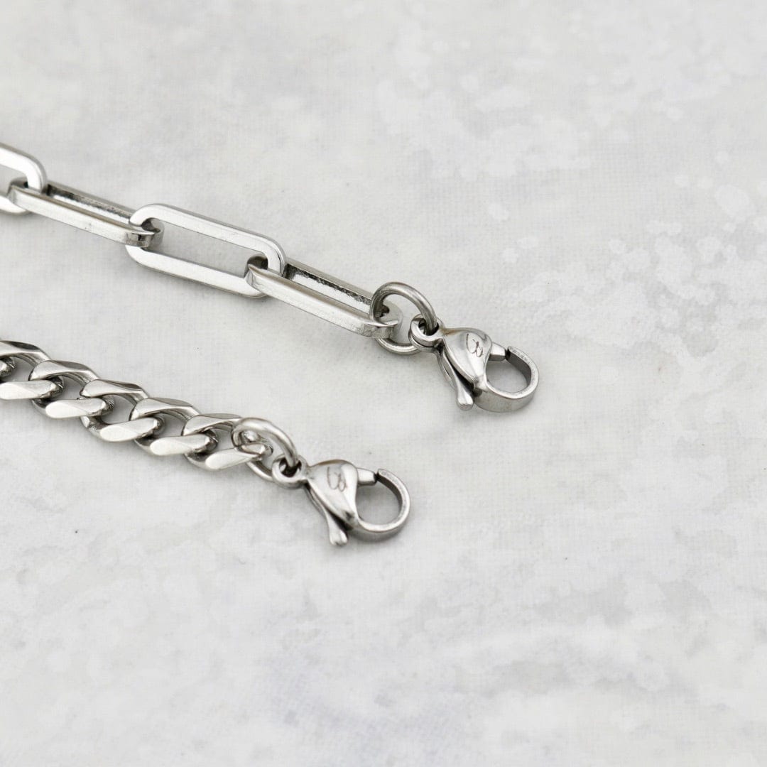 Duo de bracelets Paperclip en acier inoxydable Mathieu Blanchard Bracelets Duo de bracelets Paperclip en acier inox | Mathieu Blanchard Mathieu Blanchard Joaillerie