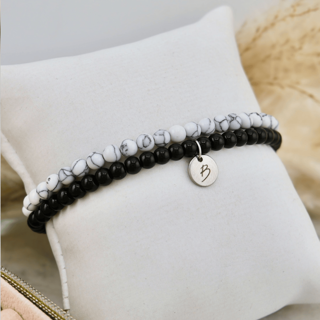 Duo de bracelets Turquoise et Onyx Mathieu Blanchard Bracelets Acier inoxydable Duo de bracelets Turquoise et Onyx Mathieu Blanchard Joaillerie