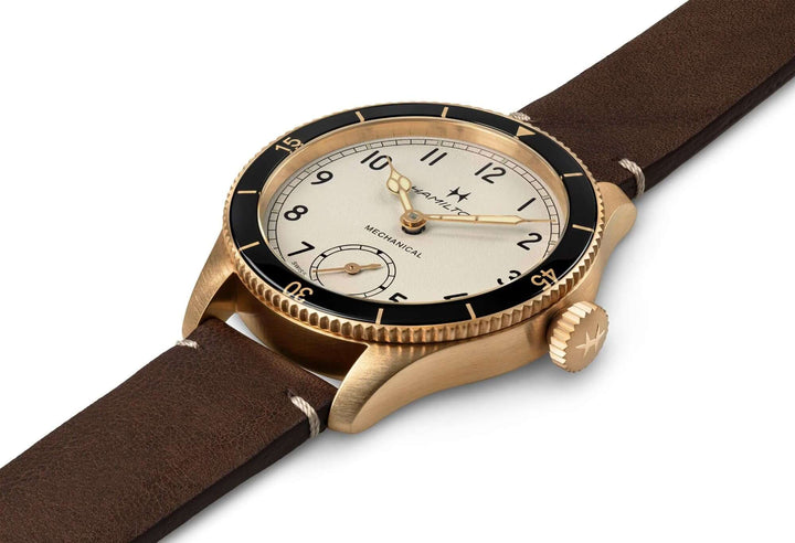 www.bandierajewellers.com Watches Hamilton Khaki Aviation Pilot Pioneer Mechanical Bronze 43mm Watch H76709510