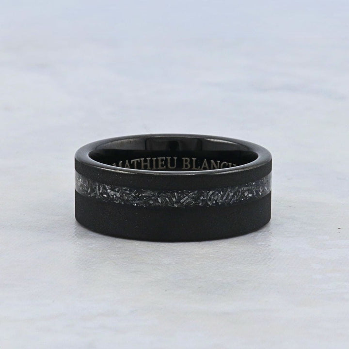 Mathieu Blanchard Bague Jonc Météorite Muonionalusta — 8mm