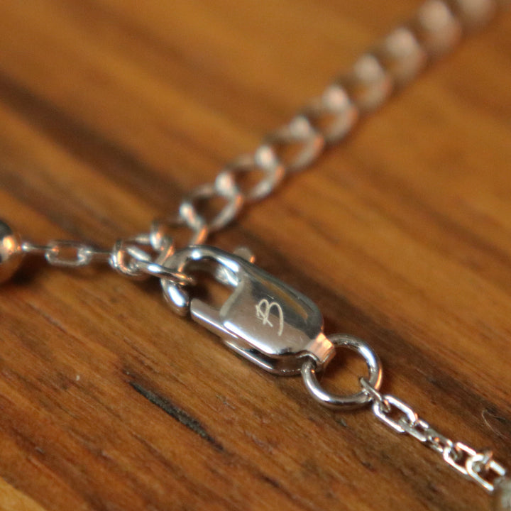 Mathieu Blanchard Bracelet de cheville Boho en argent sterling