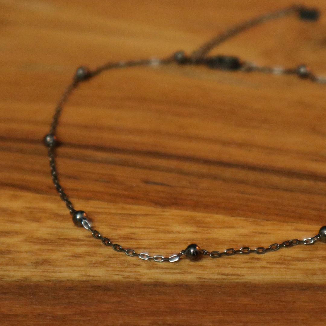 Mathieu Blanchard Bracelet de cheville Boho en argent sterling