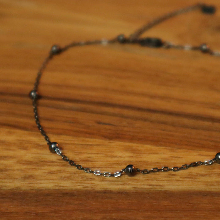 Mathieu Blanchard Bracelet de cheville Boho en argent sterling