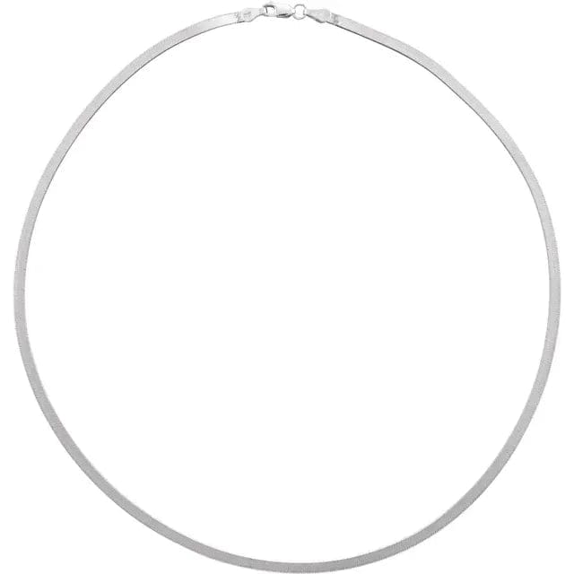 Mathieu Blanchard Chaîne Chaîne minimaliste mailles anglaise 3mm en argent sterling