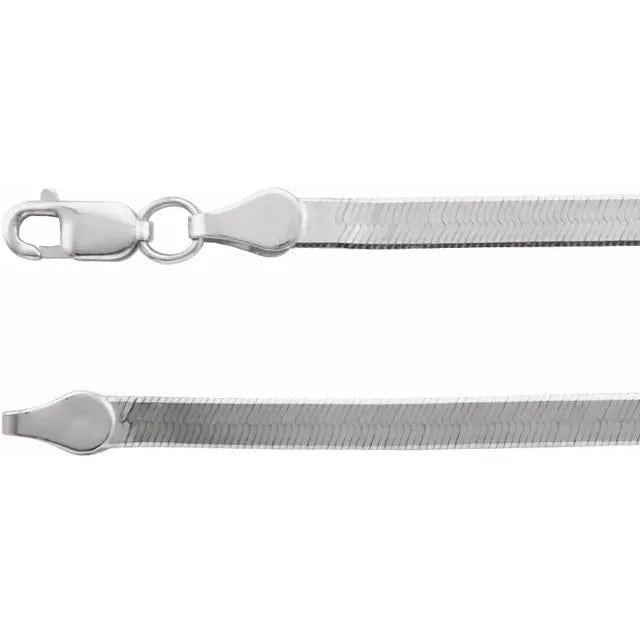Mathieu Blanchard Chaîne Chaîne minimaliste mailles anglaise 3mm en argent sterling