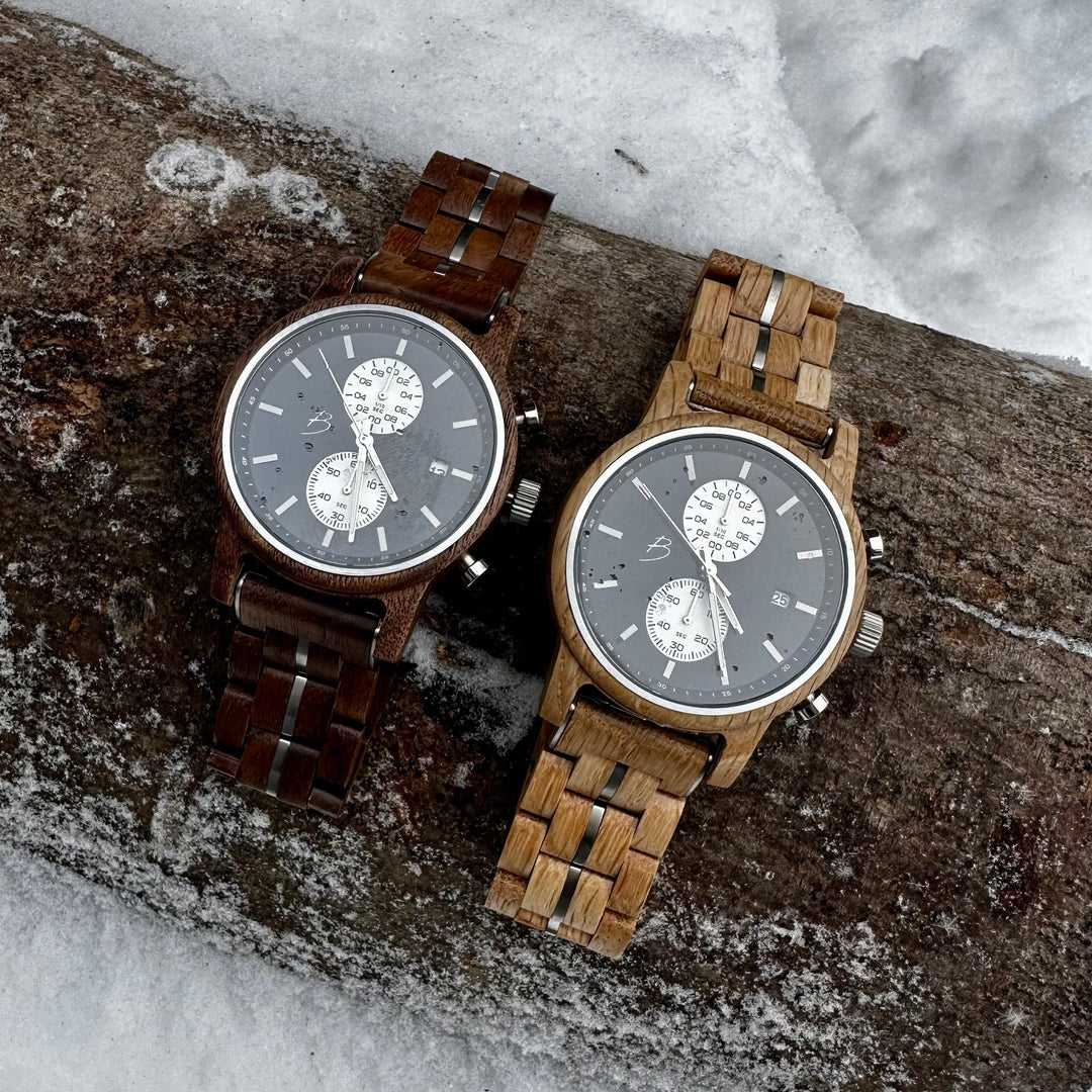 Mathieu Blanchard Montres Noyer Montre Arnold en bois de noyer