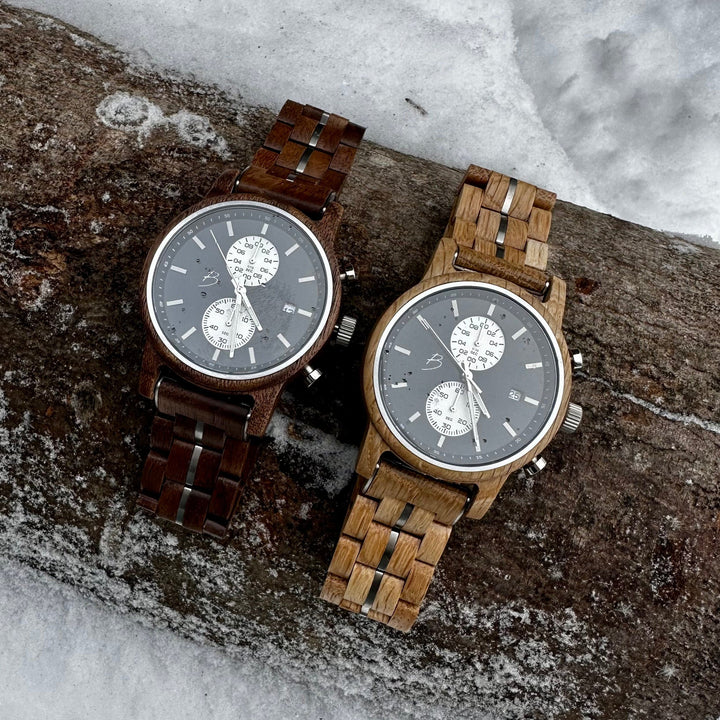 Mathieu Blanchard Montres Noyer Montre Arnold en bois de noyer
