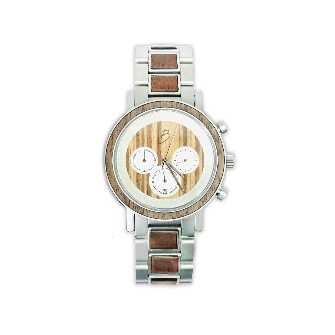 Mathieu Blanchard Montres Noyer Montre Harrison en bois de noyer