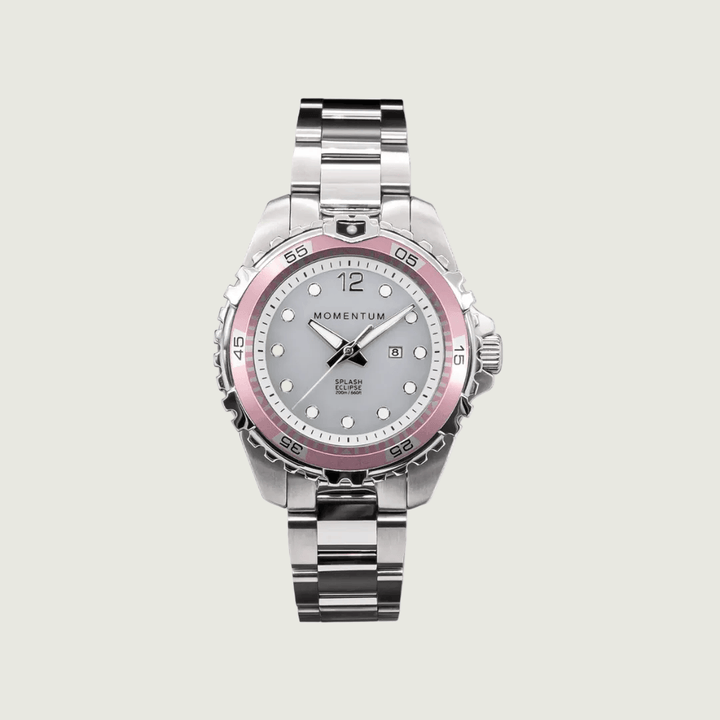 Montre à énergie solaire 38mm Eclipse Rose Momentum Montres Acier inoxydable 060AADANB-AA-BAA-B-AH-CKIA-D-A-B Montre à énergie solaire 38mm Eclipse rose Momentum | Mathieu Blanchard   Mathieu Blanchard Joaillerie