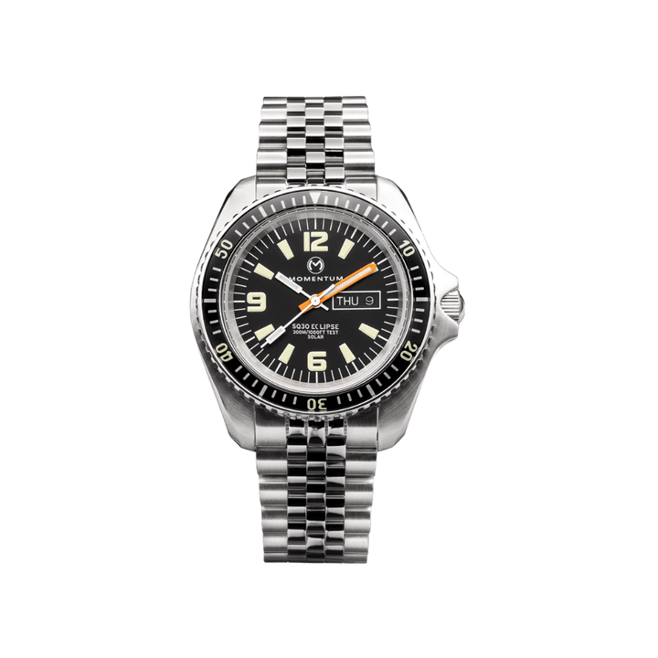 Momentum Montres Acier inoxydable Montre à énergie solaire 42mm SQ30