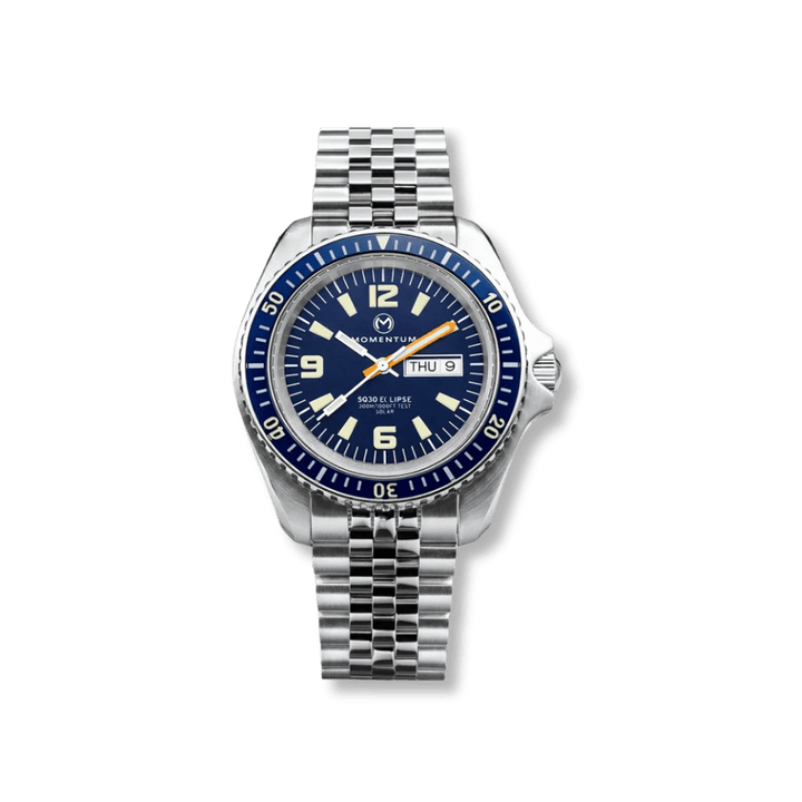 Montre à énergie solaire 42mm SQ30 Momentum Montres Acier inoxydable 057AADANC-AD-B-AE-B-AE-CLKA-D-A-B Montre  à énergie solaire SQ30 Eclipse [42mm] Momentum  Mathieu Blanchard Joaillerie