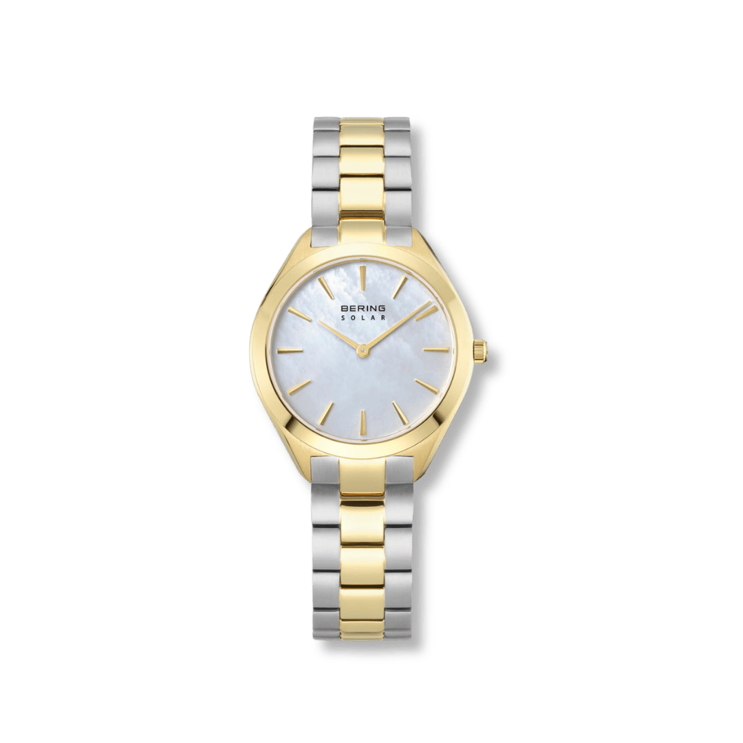 Montre à énergie solaire Bering Classic 2 tons 31mm 17331 710 Bering Montre Acier inoxydable plaqué or jaune 17331-710 Montre à énergie solaire Bering Classic 2 tons 31mm 17331-710 - Mathieu Blanchard Mathieu Blanchard Joaillerie