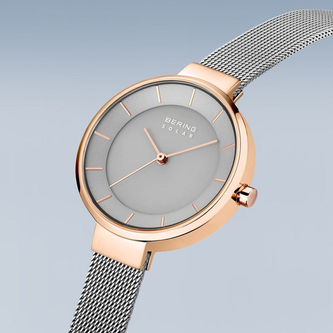 Montre à énergie solaire Bering Classic 31mm 14631 369 Bering Montre Acier inoxydable plaqué or rose 14631-369 Montre Solaire Bering Classic 31mm 14631 369 | Mathieu Blanchard Mathieu Blanchard Joaillerie