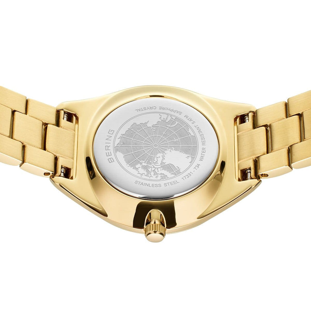 Montre à énergie solaire Bering Classic 31mm 17331 734 Bering Montre Acier inoxydable plaqué or jaune 17331-734 Montre Solaire Bering Classic Or 31mm 17331-734 - Mathieu Blanchard Mathieu Blanchard Joaillerie