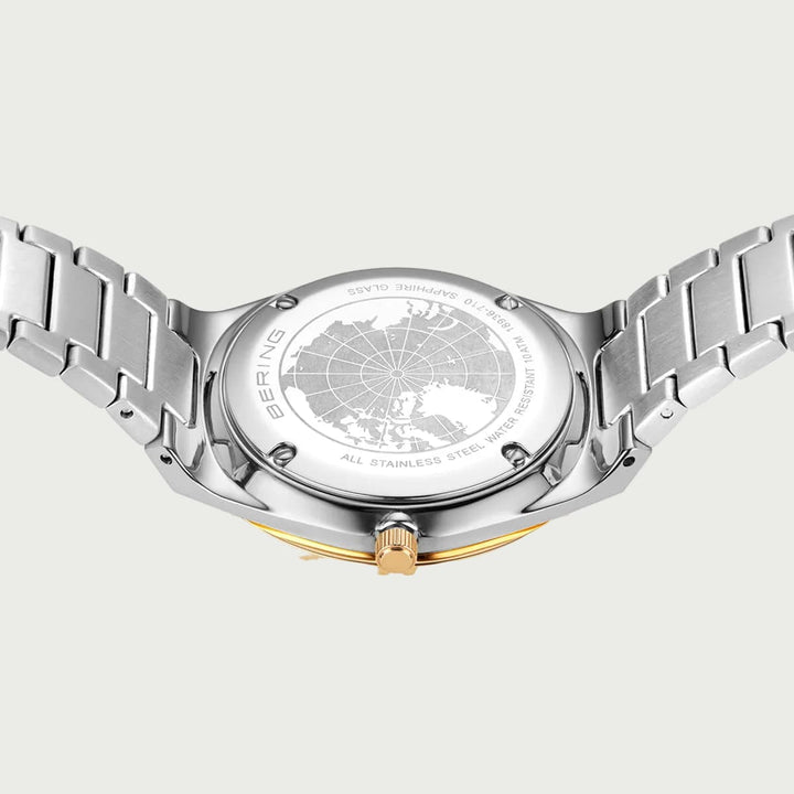 Montre Bering 2 tons 36mm 18936 710 Bering Montre Acier inoxydable plaqué or jaune 18936-710 Montre Bering 2 tons 36mm 18936-710 - Mathieu Blanchard - Dépositaire officiel Bering Canada Mathieu Blanchard Joaillerie