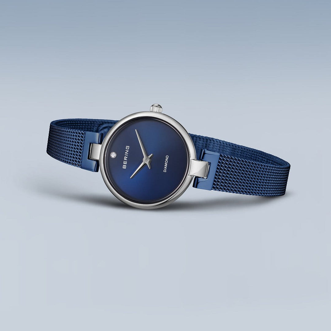 Bering Montre Montre Bering Argent Bleu Brillant 24mm 17724-307