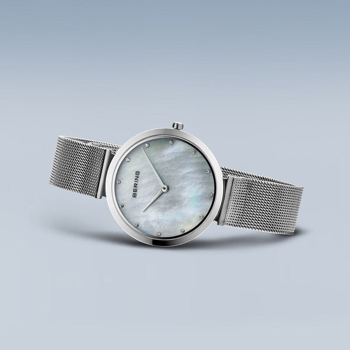 Montre Bering Classic 32mm 18132 004 Bering Montre Acier inoxydable 18132-004 Montre Bering Classic Argent 32mm 18132-004 - Mathieu Blanchard - Dépositaire officiel Bering Canada Mathieu Blanchard Joaillerie
