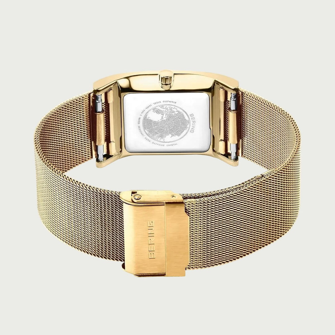 Montre Bering Classic Rectangulaire26mm 10426 333 S Bering Montre Acier inoxydable plaqué or jaune 10426-333-S Montre Bering Classic Rectangulaire Or 26mm 10426-333-S | Mathieu Blanchard Mathieu Blanchard Joaillerie