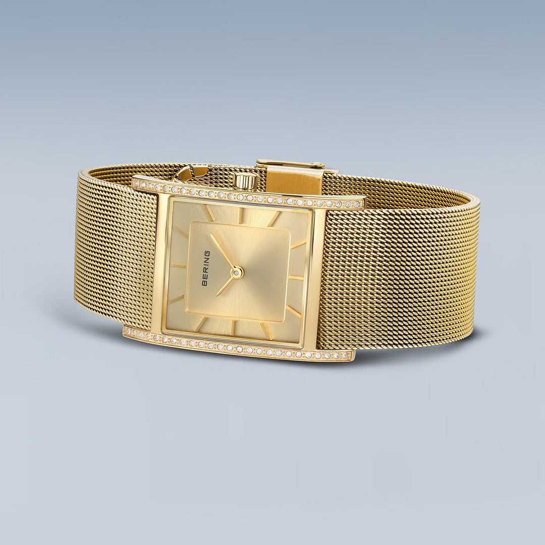 Montre Bering Classic Rectangulaire26mm 10426 333 S Bering Montre Acier inoxydable plaqué or jaune 10426-333-S Montre Bering Classic Rectangulaire Or 26mm 10426-333-S | Mathieu Blanchard Mathieu Blanchard Joaillerie