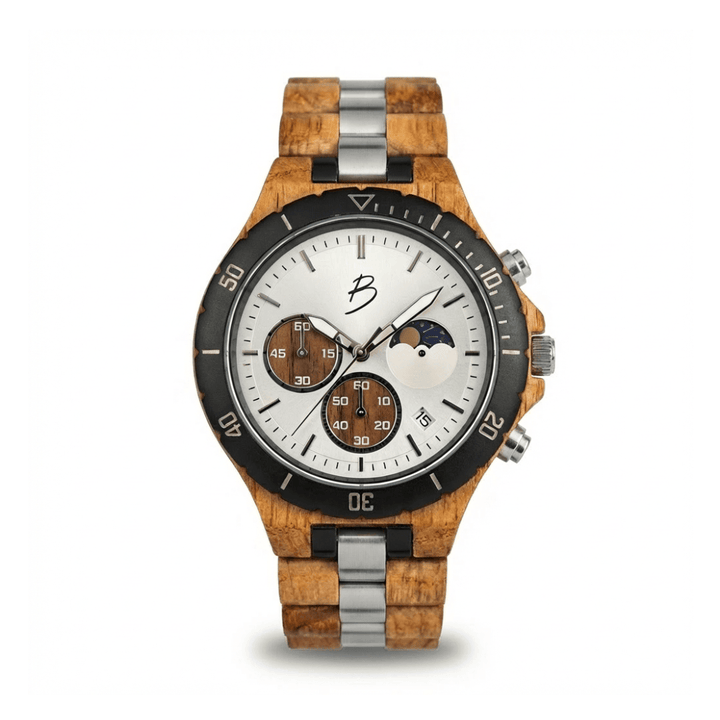 Mathieu Blanchard Montres Chêne provenant de baril de whisky Montre Berthoud en bois de baril de whisky recyclé