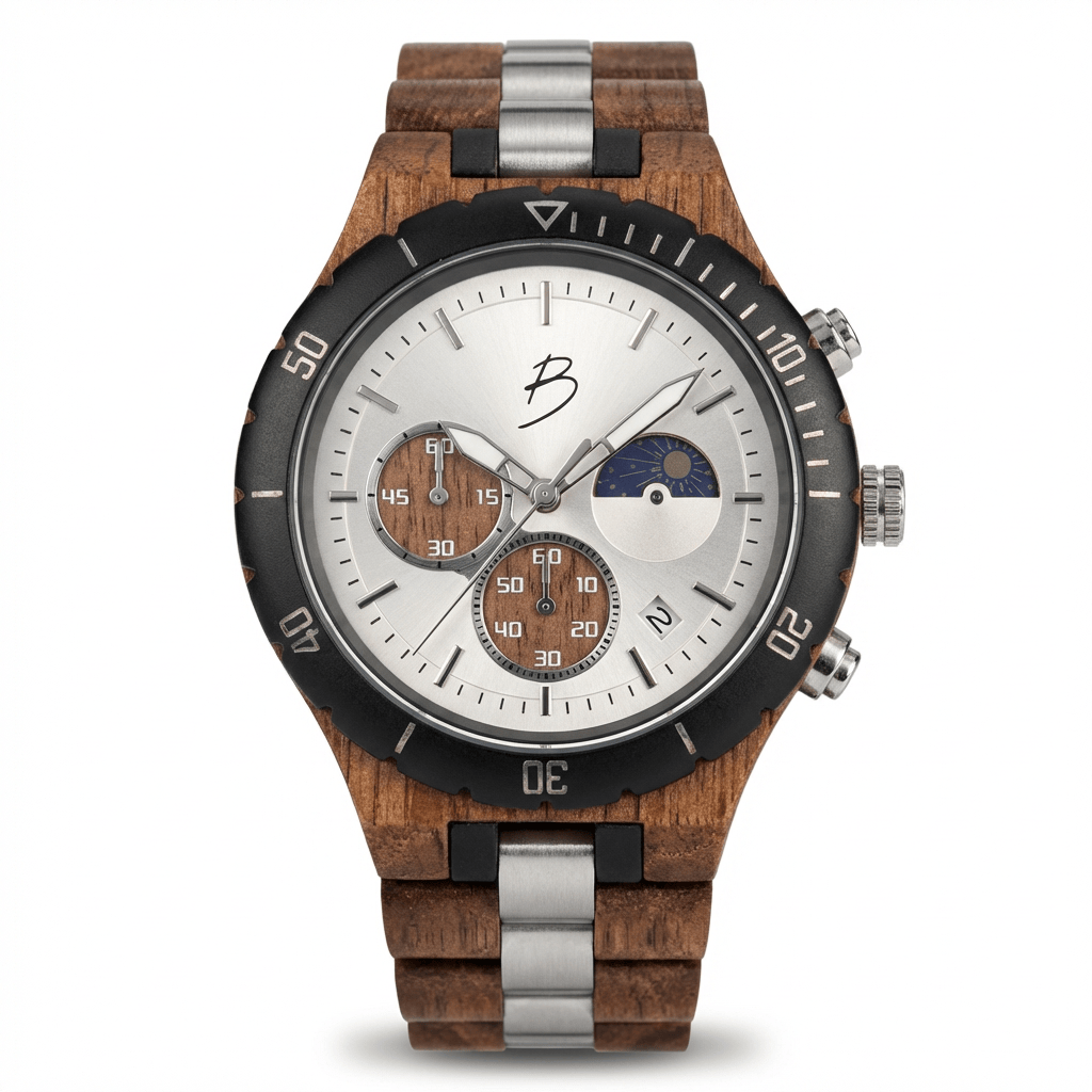 Mathieu Blanchard Montres Noyer Montre Berthoud en bois de noyer