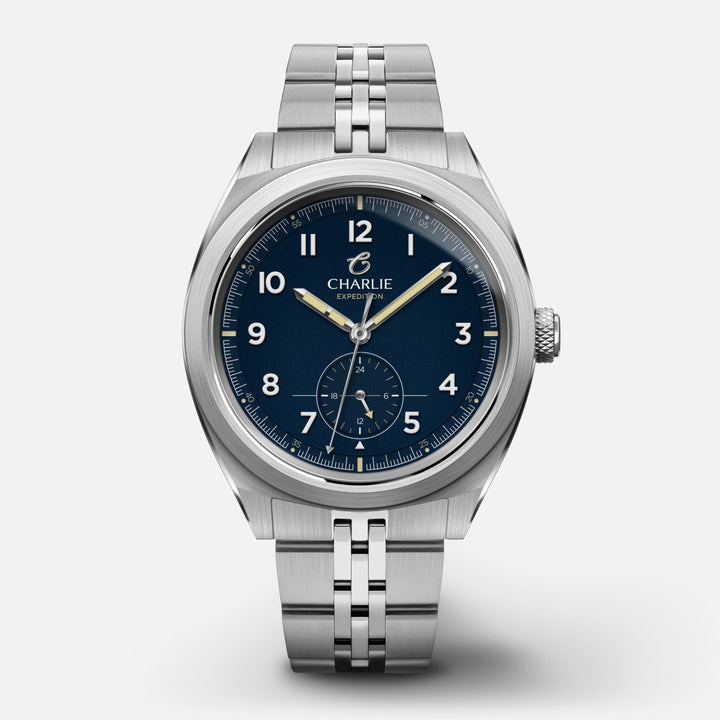 Charlie Paris Montre Acier / Acier inoxydable Montre Charlie Paris GR 24h Bleu 40 mm en acier inoxydable