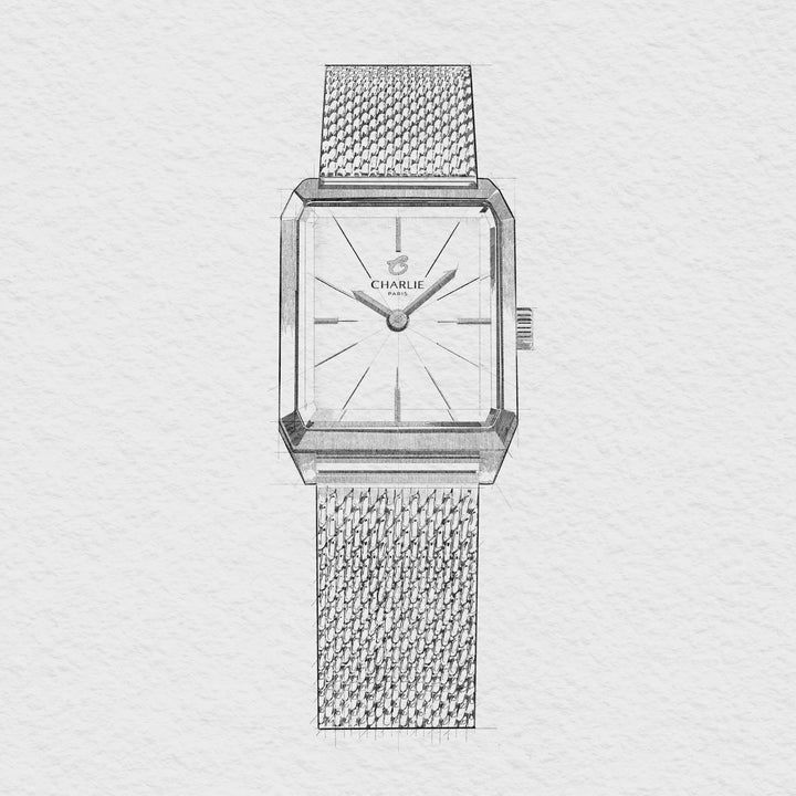 Montre Charlie Paris MONCEAU Minuit 36 mm Charlie Paris Montre Maille milanaise / Acier inoxydable MON-21-009 / B14-M-C Montre Charlie Paris MONCEAU Minuit 36 mm | Dépositaire Officiel Canada | Mathieu Blanchard Joaillerie Mathieu Blanchard Joaillerie