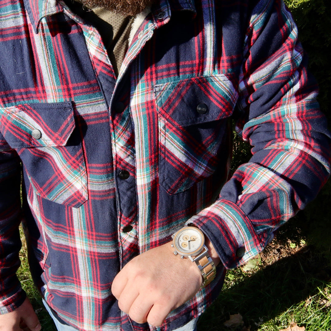 Mathieu Blanchard Montres Chêne provenant de baril de whisky recyclé Montre en bois de baril de whisky recyclé