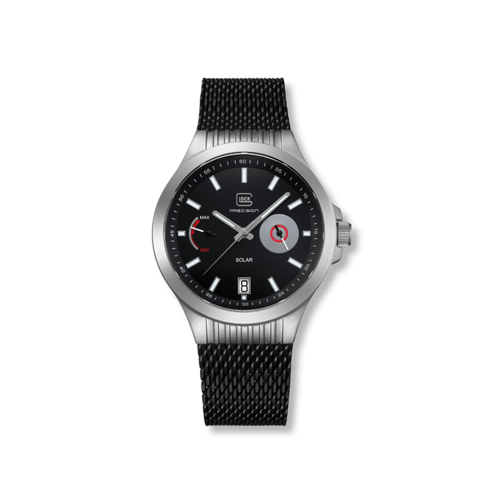 Montre GLOCK 42mm - Argent &amp; Noir GW19-2-22 GLOCK Montres Acier inoxydable GW19-2-22 Montre GLOCK 42mm Argent &amp; Noire GW19-2-22 | Mathieu Blanchard Mathieu Blanchard Joaillerie