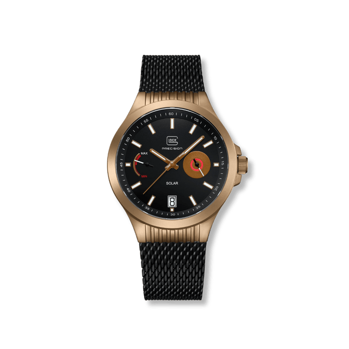 Montre GLOCK 42mm - Coyote &amp; Noir GW-19-3-22 GLOCK Montres Acier inoxydable plaqué or jaune et noir GW-19-3-22 Montre GLOCK 42mm Argent &amp; Noire GW19-2-22 | Mathieu Blanchard Mathieu Blanchard Joaillerie