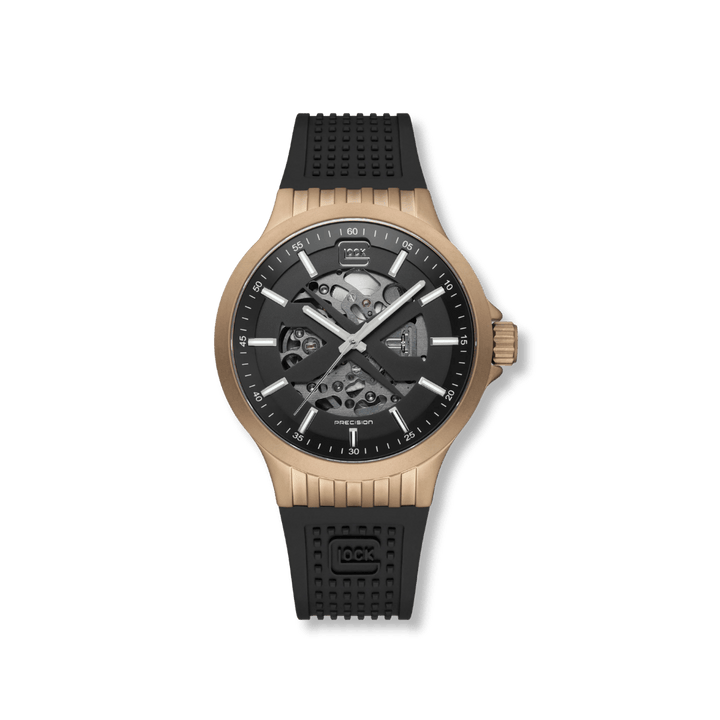 Montre GLOCK Automatique 44mm - Coyote GW-14-2-24 GLOCK Montres Acier inoxydable plaqué or jaune GW-14-2-24 Montre GLOCK Automatique 44mm GW-14-2-24 | Mathieu Blanchard Mathieu Blanchard Joaillerie
