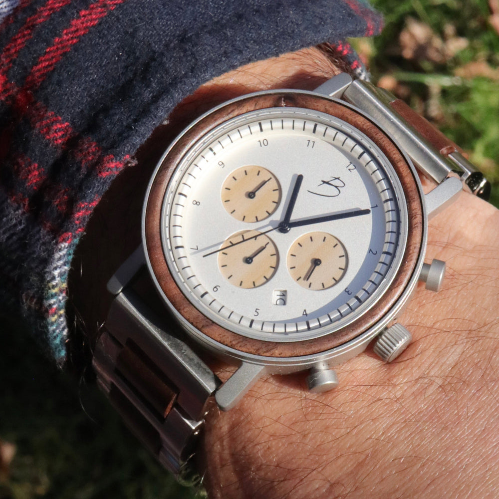 Mathieu Blanchard Montres Noyer Montre Graham en bois de noyer