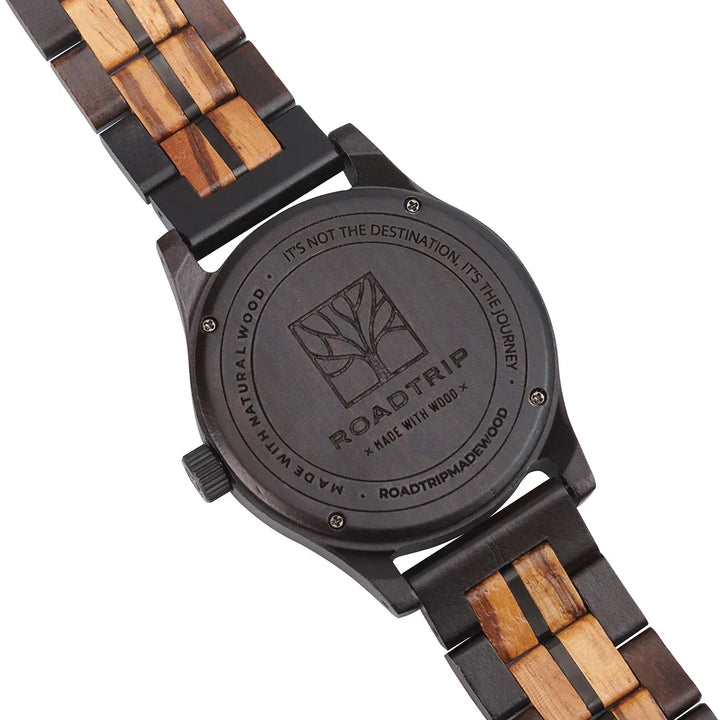 Roadtripmadewood Montre en bois Montre Horizon - Équinoxe en bois